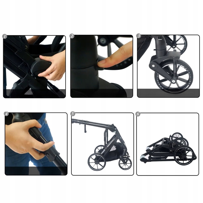 Дитячий прогулянковий візок STYLOWY MAGIC ZC 3в1: люлька, автокрісло та аксесуари