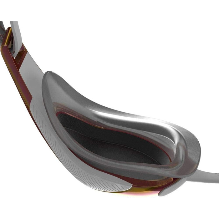 Плавальні окуляри Speedo унісекс Fastskin Hyper Elite дзеркальні плавальні окуляри білий / оксидно-Сірий / Рожеве золото Один розмір підходить всім