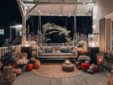 Газовий обігрівач Planika Faro – 8kW, чорний, для тераси та саду, з кришкою, 36 x 36 x 150 см (Газовий балон не входить у комплект)