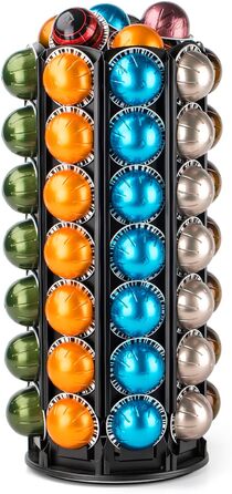 Тримач для капсул кави Bagoo для Nespresso Vertuo Line з центральним сховищем для додаткових капсул (56+)