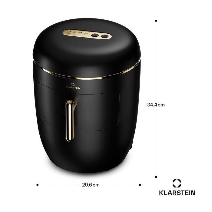 Машина для льоду Klarstein для дому, кемпінгу та ресторану: швидка міні-машина для льоду, професійна, самоочисна, 2.3л контейнер, 15 кг/24 год, чорна