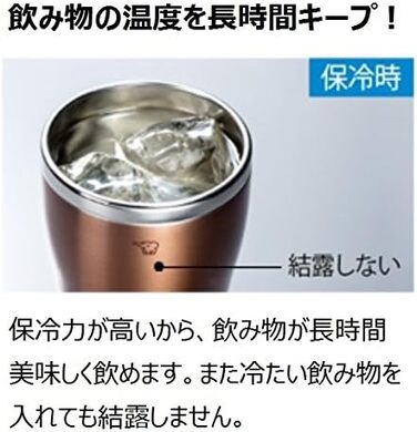 Вакуумний стакан Zojirushi з нержавіючої сталі SX-DN30-NC, 300 мл, прозорий, об'ємом 0,3 літра