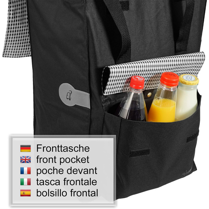 Сумка для покупок Andersen Trolley Scala і 49-літрова сумка Milla black