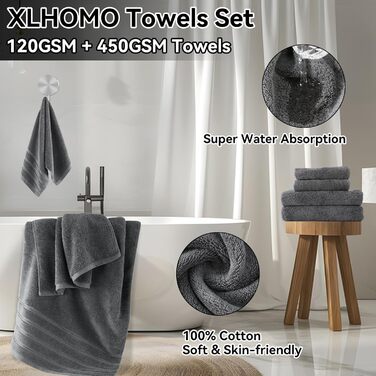 Комплекти аксесуарів для ванної кімнати, 9 предметів: сміттєвий бак, лоток для косметики, дозатор мила, мильниця, стакан для зубної щітки, щітка для унітазу та тримач для ватних паличок