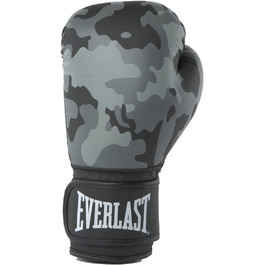 Боксерські рукавички унісекс Everlast для дорослих тренувальна Рукавичка Spark Glove, сірий камуфляж сірий камуфляж 14 унцій