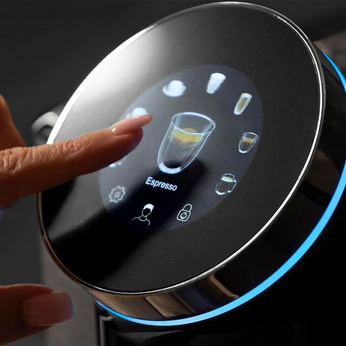 Кавомашина автоматична Cecotec Cremmaet Spin 1450W з TFT-дисплеєм, термоблоком, автоочищенням та місткістю для зерен 290г