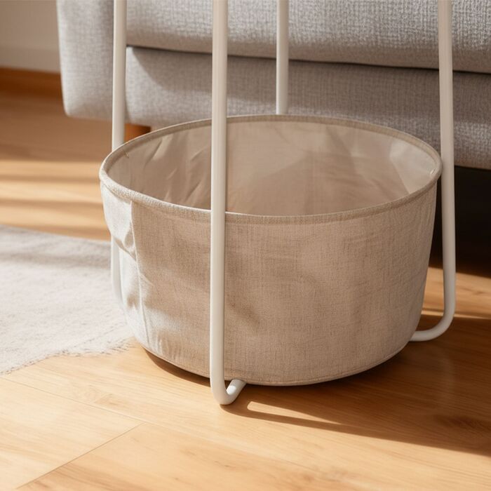 Relaxdays: Приставний столик з кошиком