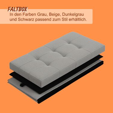 Relaxdays Складний табурет на 80 літрів з МДФ