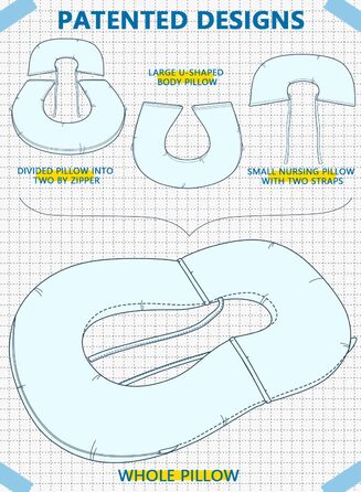 Подушка для читання INSEN, спинка для сидіння в ліжку, для читання, відпочинку, медсестер, дорослих, мам та дітей, для пресування живота в ліжку (охолоджуюча бавовна, блакитна, базова)