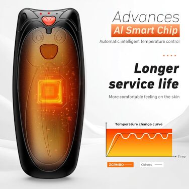 Електричні грілки для рук Zgrmbo 2 шт. з зарядним кейсом 10000 mAh (до 90 годин роботи), багаторазові, чорні