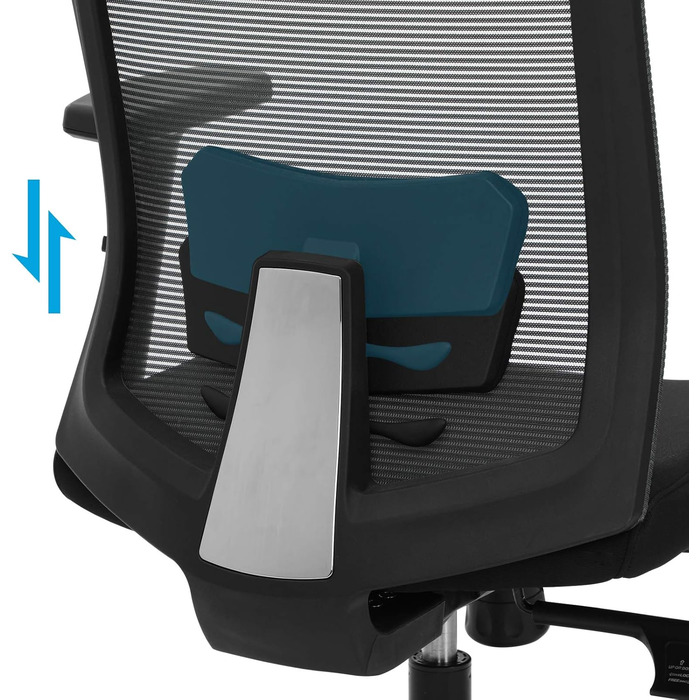 Ергономічний офісний стілець SONGMICS з сіткою, регульований комп'ютерний стілець для робочого кабінету з функцією гойдання, сірий, до 120 кг, OBN022GD01