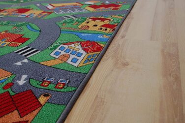 Килим Janning, вуличний килим, ігровий килим, маленьке село, ферма, село, дитячий килим різних розмірів (200 х 300 см)