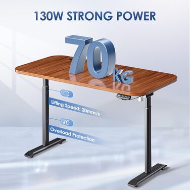 Електричний стіл Aomdom 160*80, регульований по висоті, навантаження 70 кг, пам'ять