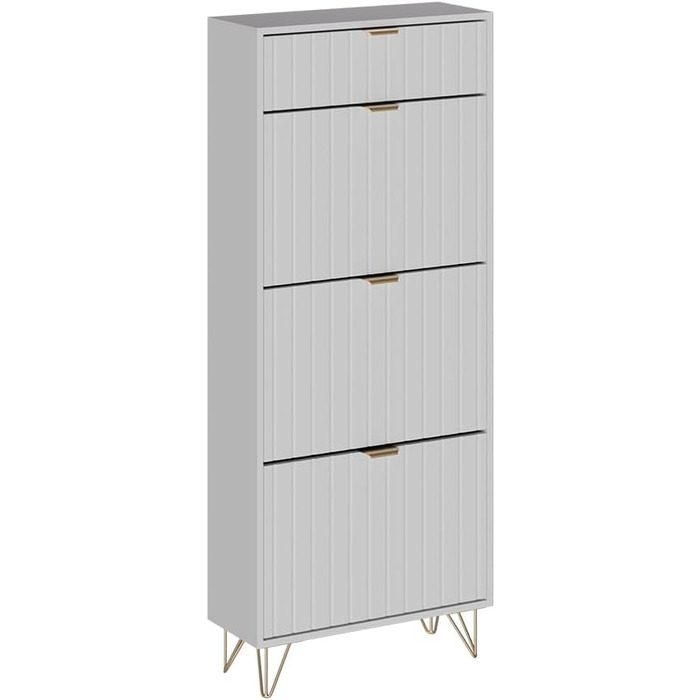 Шафа для взуття Vicco Helge, 60 x 145 см, 3 відділення, білий