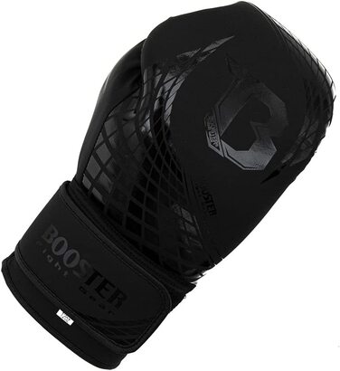 Боксерські рукавички Booster Fightgear Cube Black - боксерські рукавички для боксу Кікбоксинг спаринг Муай Тай (10 унцій)