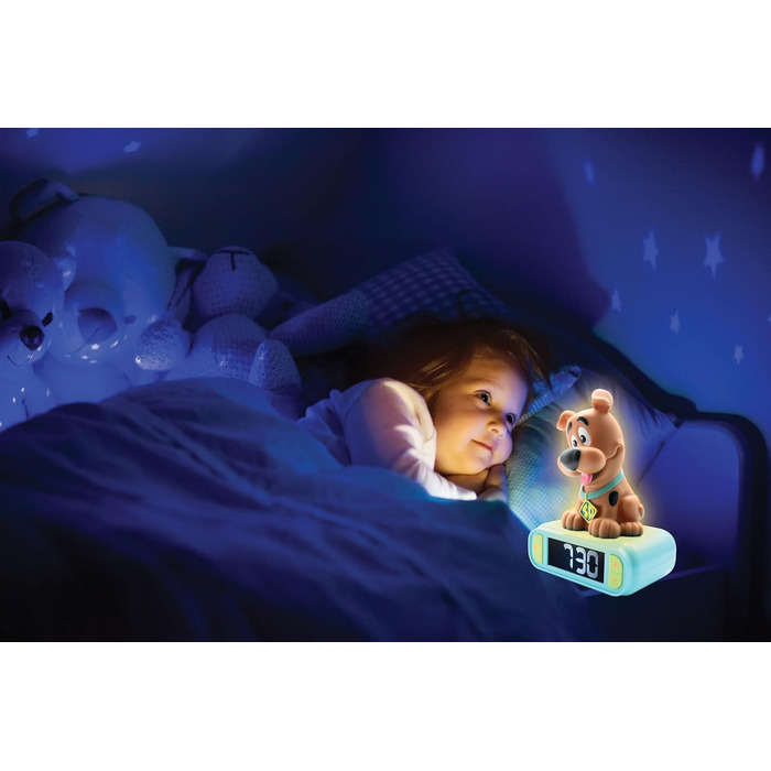 Дитячий ліхтарик-годинник Lexibook Disney Stitch RL800D1: Нічник з мелодіями, LCD-дисплей, рожевий