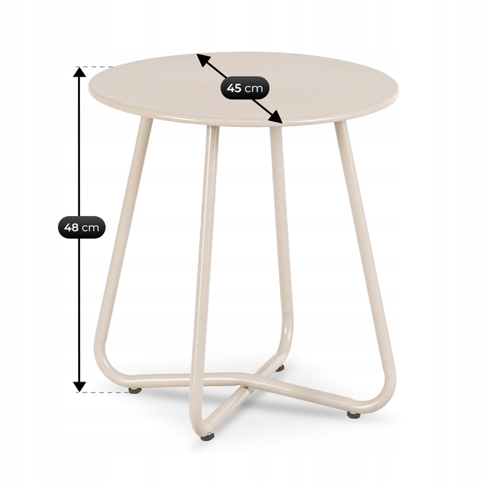 Комплект садових меблів MEBEL ELITE, тканина, бежевий, 3 предмети