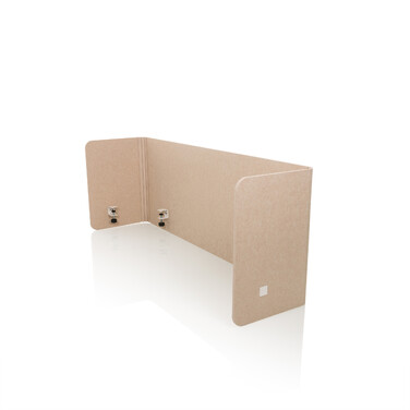 Акустична перегородка для офісу FLEXMIUT U 160x40x60 PET бежева hjh OFFICE