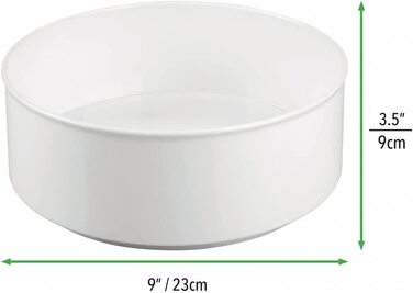 Полиця для спецій MDESIGN Lazy Susan для кухонного шафи і кухонного столу-зручна кухонна полиця для кухонного начиння-пластиковий обертовий тримач для спецій- (білий)