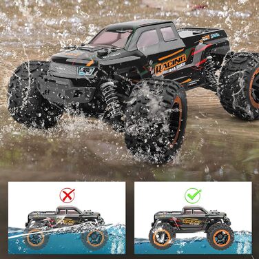 Радіокерований монстр-трак HAIBOXING 1:16, позашляховик 36 км/год, водонепроникний RTR для дітей та дорослих