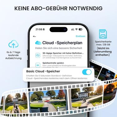 Відеодзвінок ieGeek 2K з камерою, бездротовий, IP66, AI-розпізнавання руху, нічне бачення, без підписки, сумісний з Alexa, Wi-Fi 2.4GHz, з внутрішнім дзвінком (білий)