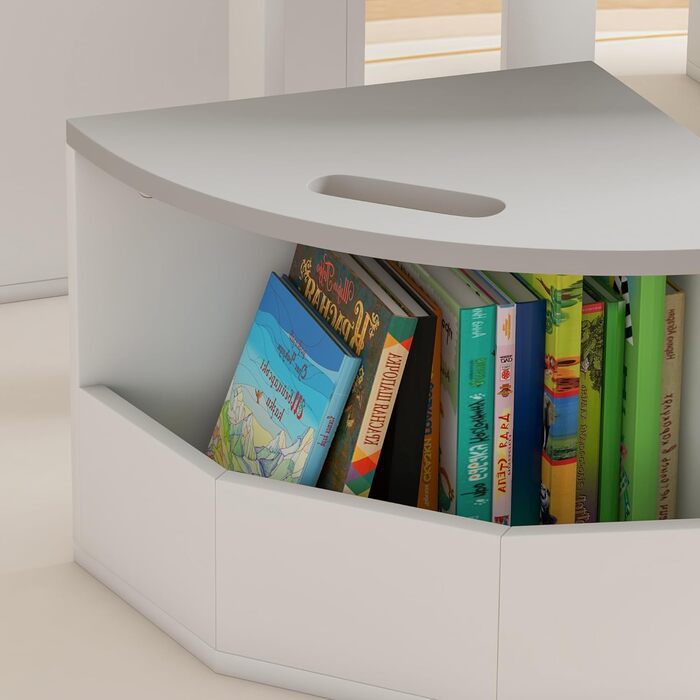 Дитячий стіл та стільці AIYAPLAY 5-TLG. сірого кольору з ящиком для зберігання