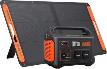 Jackery Explorer 1000: Портативна електростанція 1002Wh з сонячною панеллю 100W - Мобільний акумулятор з 230V, USB та QC для відпочинку на природі (E1000)