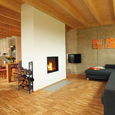 Стійка для дров Relaxdays з 2 полицями