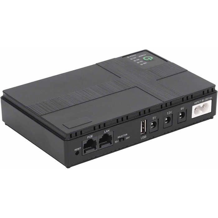 UPS Mini з батареєю 10400mAh: безперебійне живлення для роутера, модему, камери, смартфона (EU)