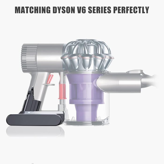 Оновіть змінну батарею 4600 мАг для Dyson V6, сумісну з пилососом для тварин DC58-DC74, SV03-SV09, V6