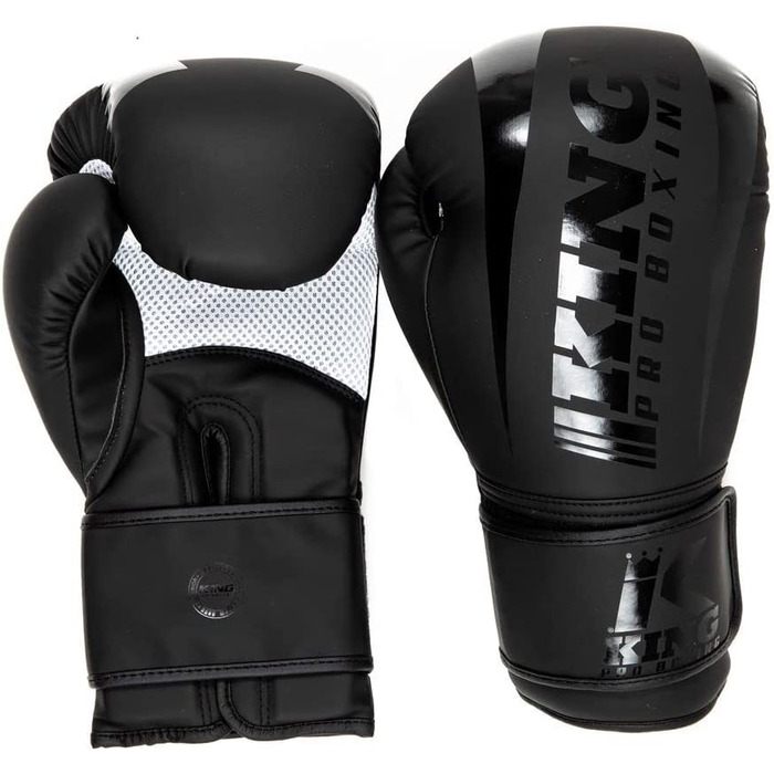 Боксерські рукавички King PRO Boxing, Revo 1, чорні, 16 унцій