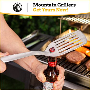 Набір аксесуарів для гриля MOUNTAIN GRILLER, набір з 3 предметів з міцної нержавіючої сталі