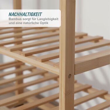 Підставка для одягу Relaxdays з полицею для взуття та гачками