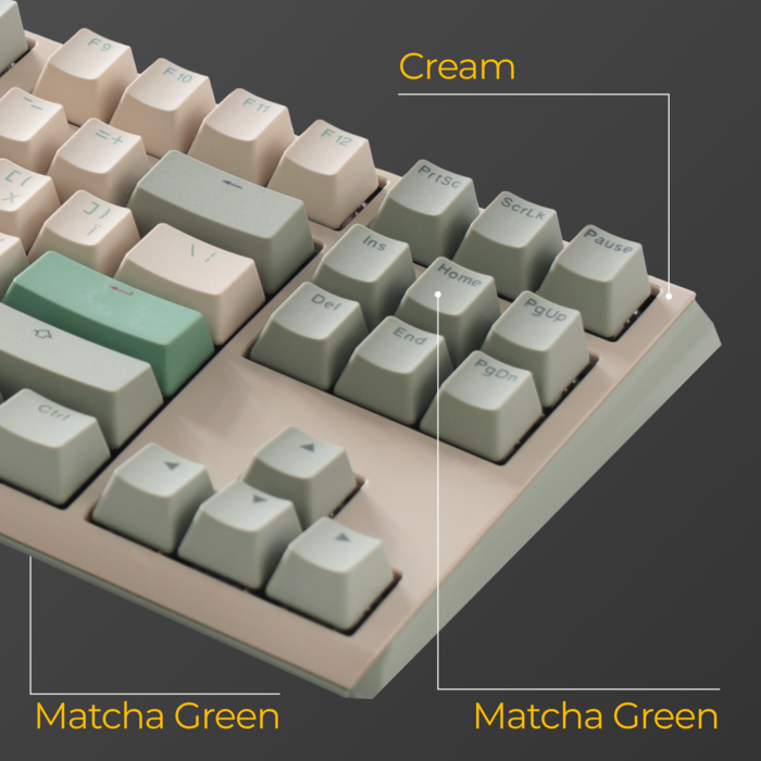 Механічна клавіатура Ducky One 3 TKL Cherry MX Brown Matcha Cream UA