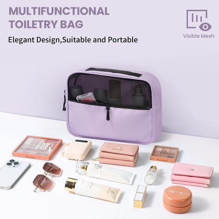 Набір органайзерів для подорожей у валізу, 10 шт, легкі пакувальні куби для впорядкування речей у дорогу (Фіолетовий)