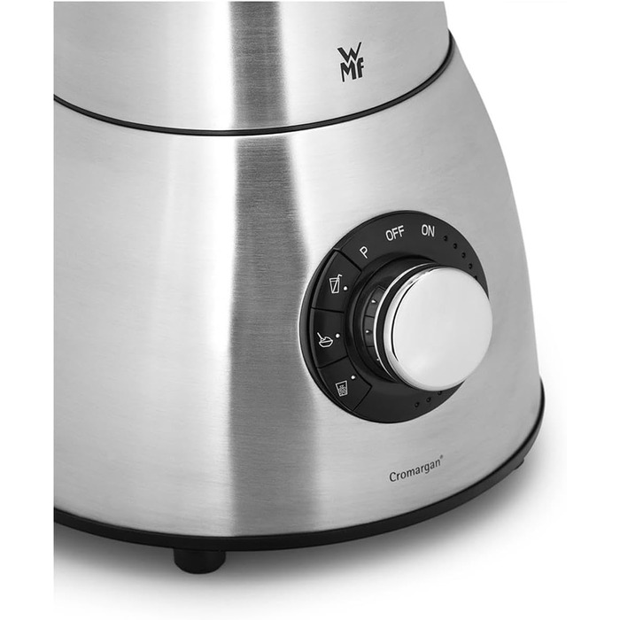 Високопродуктивний блендер WMF Kult Pro з двигуном 25 000 об/хв, 1400 Вт, скляний глечик 1.8 л, функція приготування смузі, подрібнення льоду та інтервальний режим