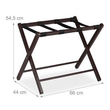 Підставка для валізи Relaxdays дерев'яна, складна