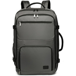 KONO Рюкзак для ручної поклажі в літак, великий, водонепроникний, 55 x 35 x 20 см, 38L, Cyangrau