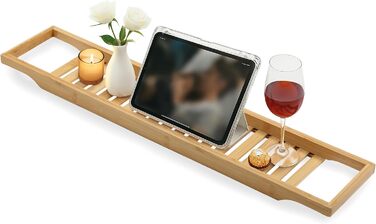 Поличка для ванни Torrex® 30540 з бамбука, різні розміри, 74 x 15 x 3,5 см