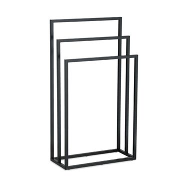 Підставка для рушників Relaxdays, чорна, з 3-ма перекладинами