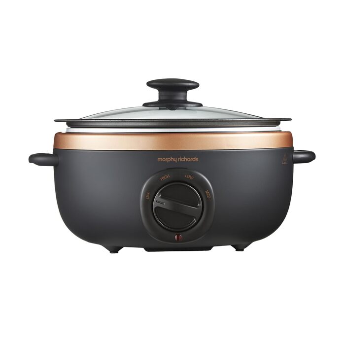 Мультиварка Morphy Richards Sear & Stew, 3.5л, чорний та рожеве золото (460016)