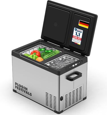 Електрична холодильна сумка Plug In Festivals DUAL Ice Cube 32L: компресор, -20°C, 12V/230V, App-керування, для авто та кемпінгу