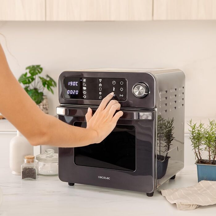 Мультиварка Cecotec Bake&Fry 1500 Touch: піч, фритюрниця, 15 л, 1700 Вт, сенсорний екран, нержавіюча сталь