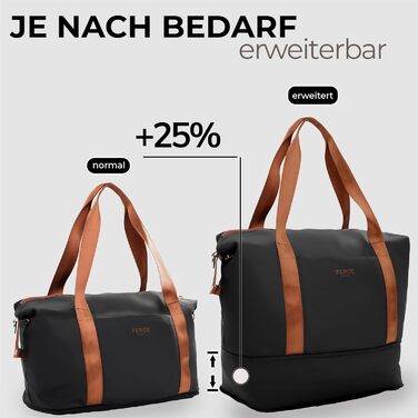 Набір валіз FERGÉ Milano 5-ти частинний (3 розміри) + сумка + органайзер - чорний