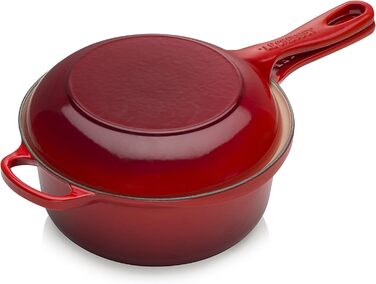 Le Creuset Marmitout: каструля-термос з чавуну, 2.3 л, Ø 22 см, вишневий (25044220902460)
