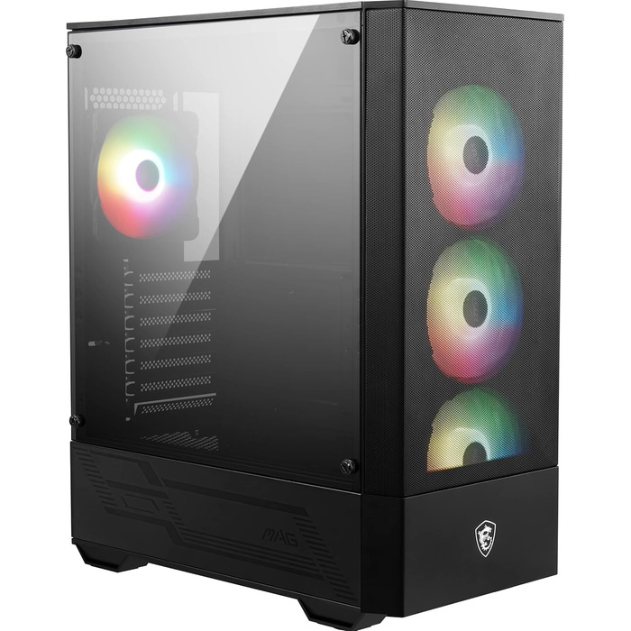Ігровий корпус MSI MAG Forge 112R, середній форм-фактор, скляна бокова панель, 4 aRGB вентилятори 120 мм, підтримка водяного охолодження 240 мм