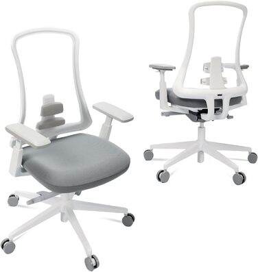 Офісний стілець ProtoArc Flexer Pro: ергономічний, з регулюванням глибини сидіння, сітчастою спинкою та підтримкою попереку - чорний