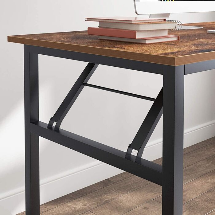 Розкладний стіл - комп'ютерний/письмовий стіл 120x60 см з металевим каркасом та ДСП, для дому та офісу