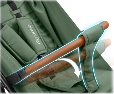 Дитячий прогулянковий візок Nukido Paseo, чорний, з амортизаторами