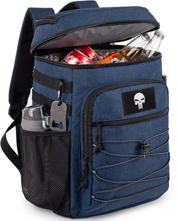 Тактичний холодильний рюкзак 25L: ізольований, водонепроникний, міцний. Ідеально для роботи, відпочинку, кемпінгу та походів (блакитний)